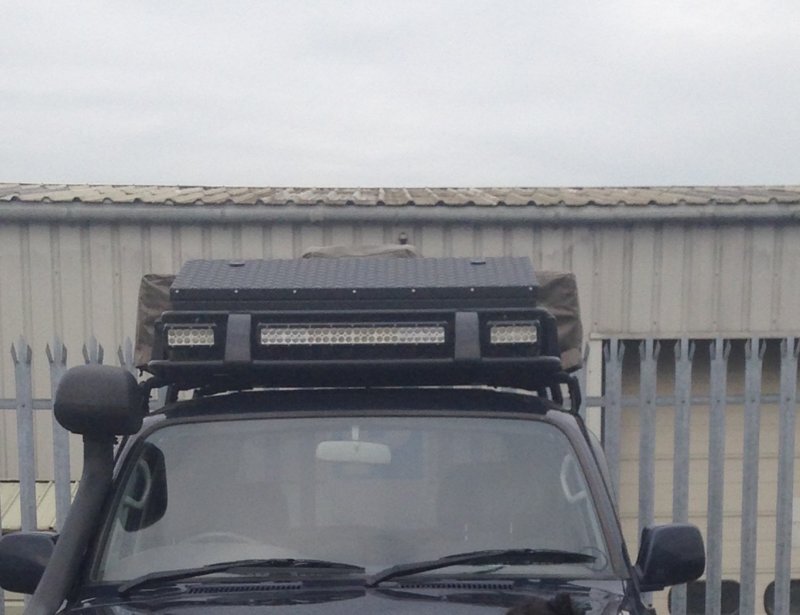 Roof rack Roof box free LED lights. Land Cruiser Club
