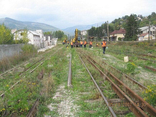 Comarnic Station Track dismantling.jpg