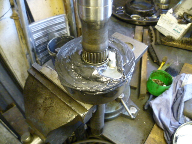 Knocking shaft in.JPG