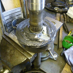 Knocking shaft in.JPG