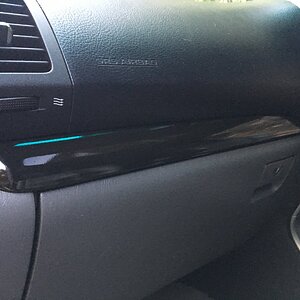 Passenger trim - black gloss