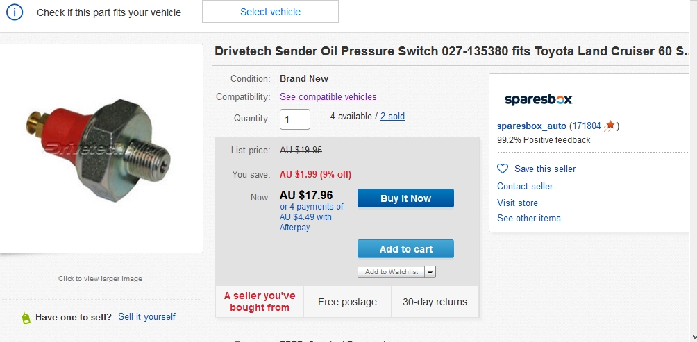 Dodgey oil pressure switch landcruiser.jpg